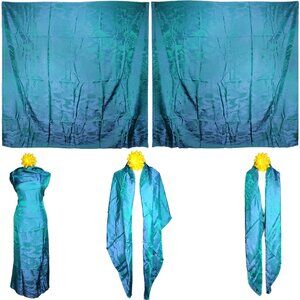 NWT Double Sided Silk Scarf 52"x52" Large Square Shawl Wrap 3015